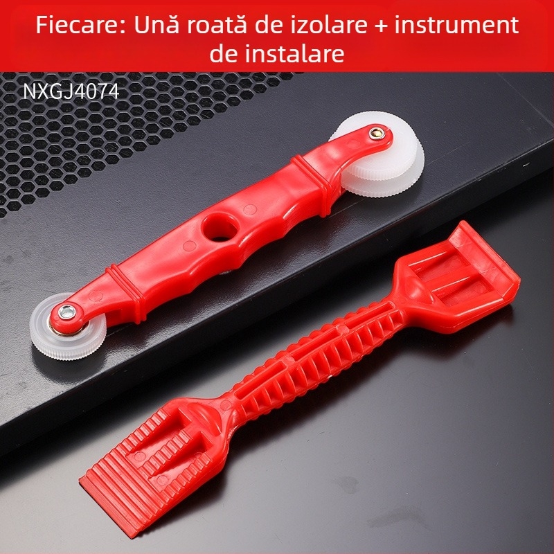 Bandă de cauciuc, banda de piele artificială, lopată, roată de presiune, rolă, bandă de cauciuc, sistem de lopată, reglare a golurilor pentru uși și ferestre, instrument auxiliar de instalare