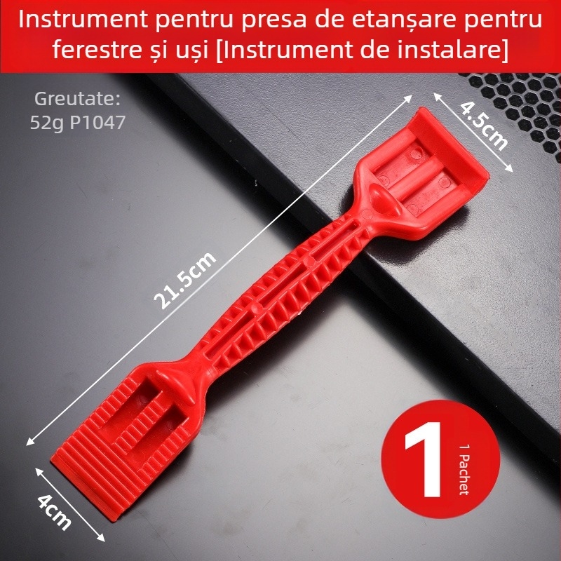 Bandă de cauciuc, banda de piele artificială, lopată, roată de presiune, rolă, bandă de cauciuc, sistem de lopată, reglare a golurilor pentru uși și ferestre, instrument auxiliar de instalare