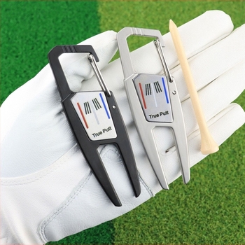Furcă magnetică cu clipsare pentru minge verde cu furcă de golf Trueputtmark, furnizată exclusiv de către transfrontalieră