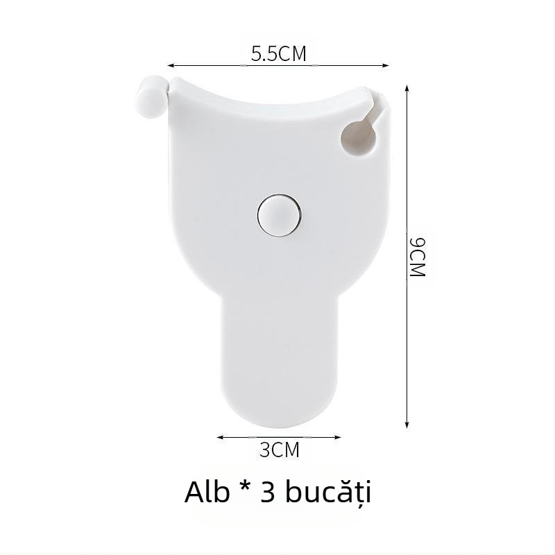 Măsurarea transfrontalieră a riglei moi cu trei circumferințe, riglă automată de fitness pentru măsurarea circumferinței corpului, riglă pentru măsurarea circumferinței taliei, circumferința piciorului, ruletă de măsurare a ruletei de uz casnic