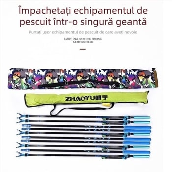 Geantă pliabilă pentru undiță de pescuit de la producător, impermeabilă, cu uscare rapidă, din pânză Oxford, geantă cu umbrelă, geantă multifuncțională pentru echipamente de pescuit