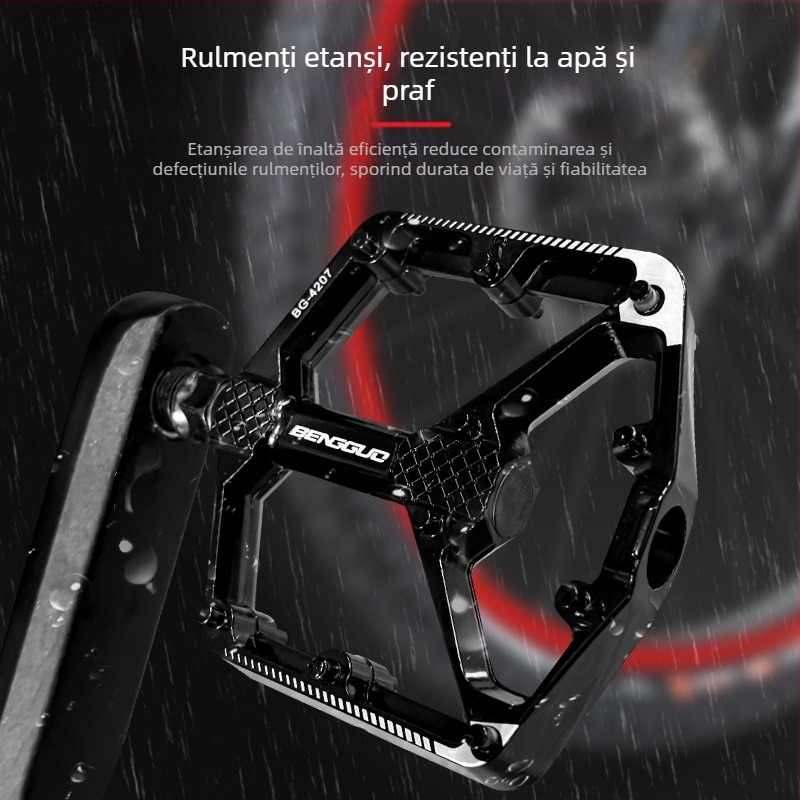 Pedale de bicicletă, turnate sub presiune din aliaj de aluminiu, dublu DU Peilin, pentru drumuri, echipamente de echitație în aer liber transfrontaliere