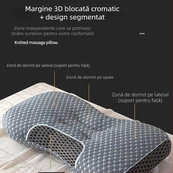 Pernă cervicală respirabilă cu masaj direct din fabrică, pernă pentru a ajuta la somnul acasă, pentru bărbați și femei, pentru studenți, în cămin, special pentru hoteluri