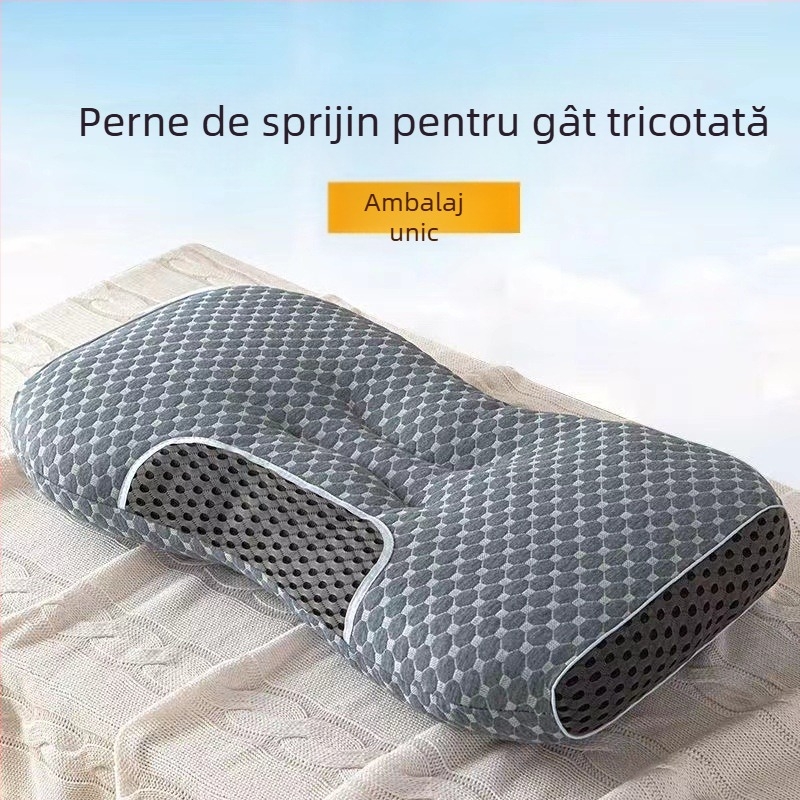 Pernă cervicală respirabilă cu masaj direct din fabrică, pernă pentru a ajuta la somnul acasă, pentru bărbați și femei, pentru studenți, în cămin, special pentru hoteluri