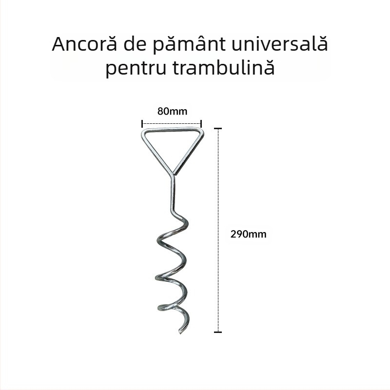 Furnizare transfrontalieră exclusivă de la producători: Cuie spiralate pentru sol, Cuie pentru sol pentru trambulină, Cuie pentru teren de camping, Fixatori de cuie pentru sol de cort, Camping