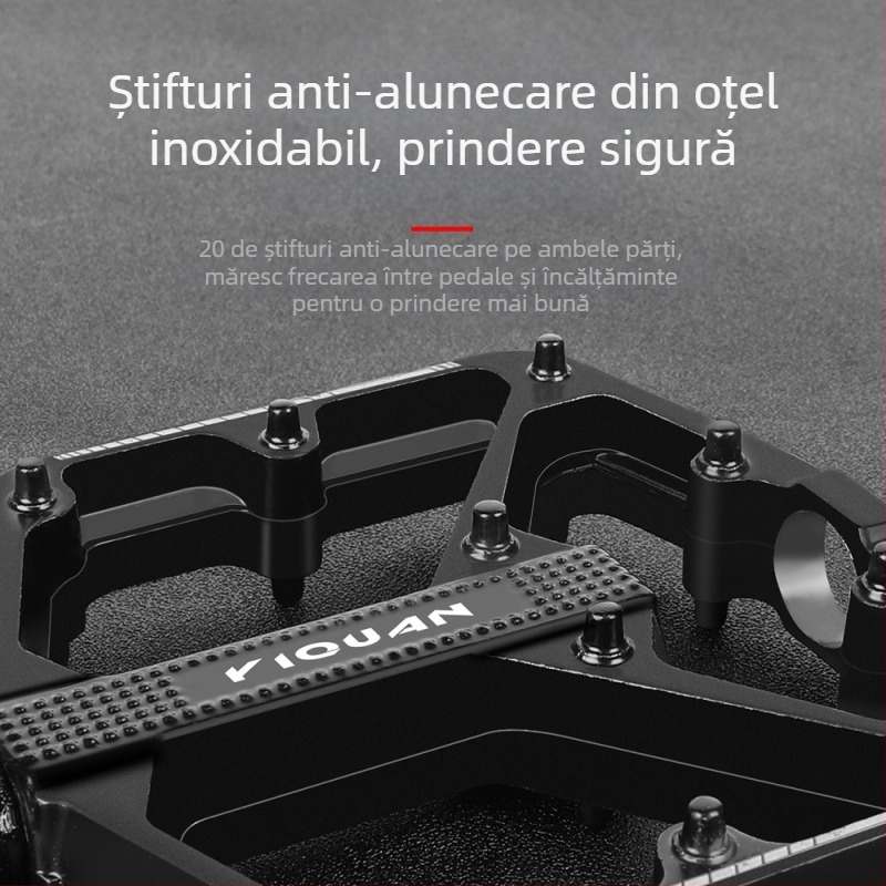 Pedale pentru biciclete de munte, en-gros, din aliaj de aluminiu, cu unghii de lărgire, antiderapante, en-gros, din fabrică