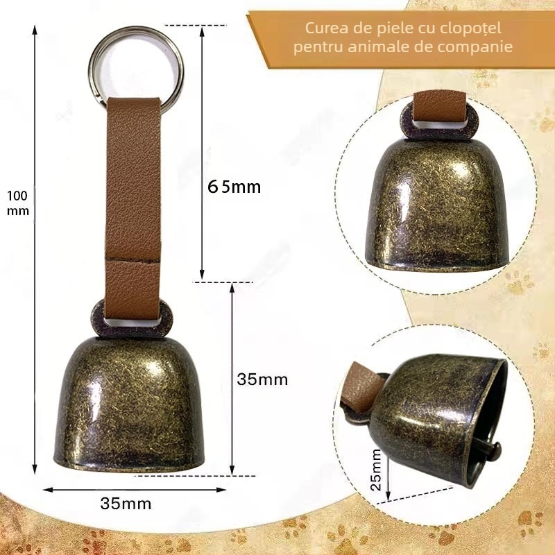 Clopot de vacă metalic, vintage, pentru animale de companie, ornamente, clopot de fier de Crăciun, sunet clar, super puternic, clopot de vacă de capră