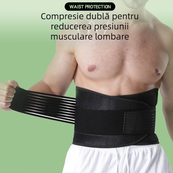 Centură de fitness în aer liber cu compresie dublă pentru susținerea taliei și controlul abdominal în timpul sporturilor în aer liber