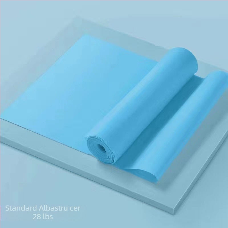 Bandă elastică pentru yoga, bandă de rezistență pentru fitness, bandă elastică pentru antrenament, TPE, bandă elastică pentru umeri deschiși, tracțiune de 1,5 m