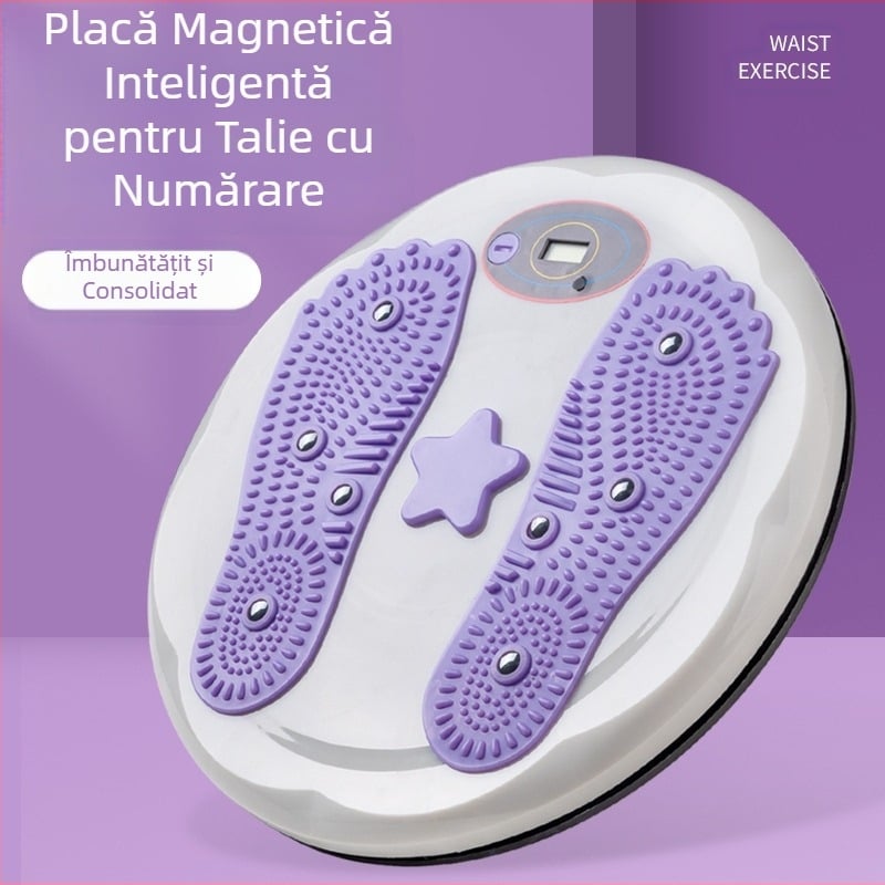 Mașină de răsucire a taliei cu magnet mare, mașină inteligentă de numărare a taliei, mașină de fitness pentru masajul picioarelor, exerciții de fitness pentru talie, mașină de cotitură