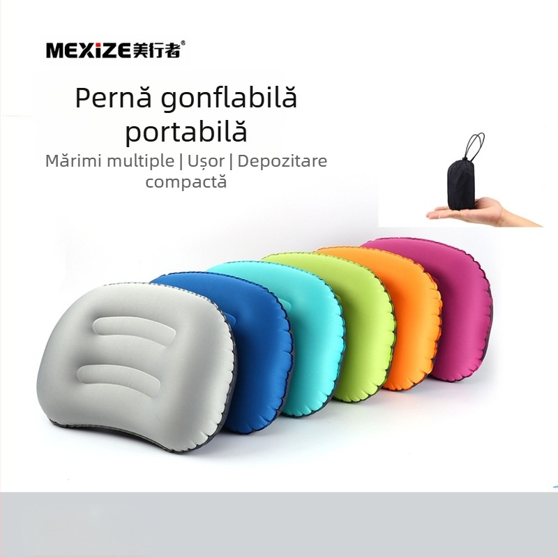 Pernă gonflabilă pentru camping în aer liber, celebrități pe internet, pernă gonflabilă pentru protecție a gâtului, pernă ușoară pentru pauza de prânz la birou, en-gros