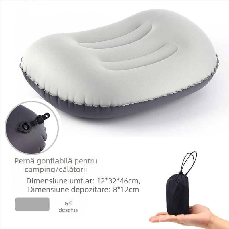 Pernă gonflabilă pentru camping în aer liber, celebrități pe internet, pernă gonflabilă pentru protecție a gâtului, pernă ușoară pentru pauza de prânz la birou, en-gros