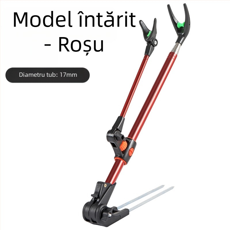 Suport pentru undiță de pescuit, inserat colorat, retractabil rotativ, cutie de pescuit, suport pentru undiță de mână, suport pentru baterie din oțel inoxidabil, suport pentru undiță de pescuit