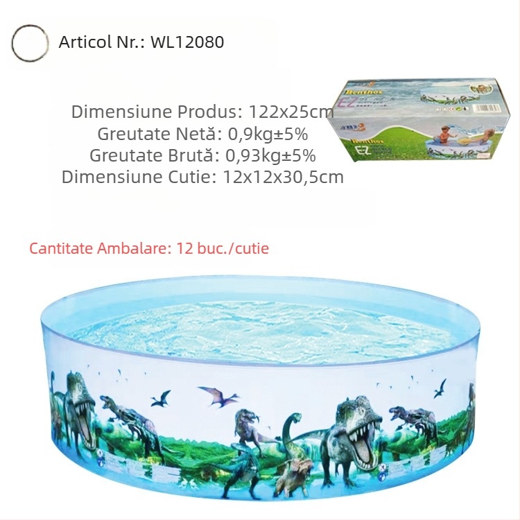 Piscină gonflabilă mare în aer liber, piscină rotundă pentru acasă, piscină pliabilă interioară pentru copii, o generație de păr