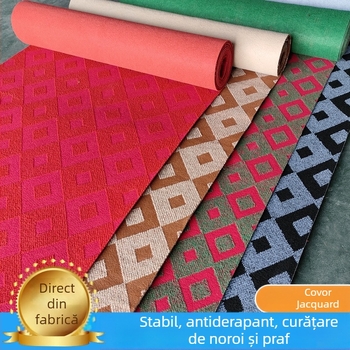 Covorul Jacquard poate fi tăiat, covorul de birou nu este ușor de deformat, treptele hotelului, covorul antiderapant al centrului comercial, îngroșat complet