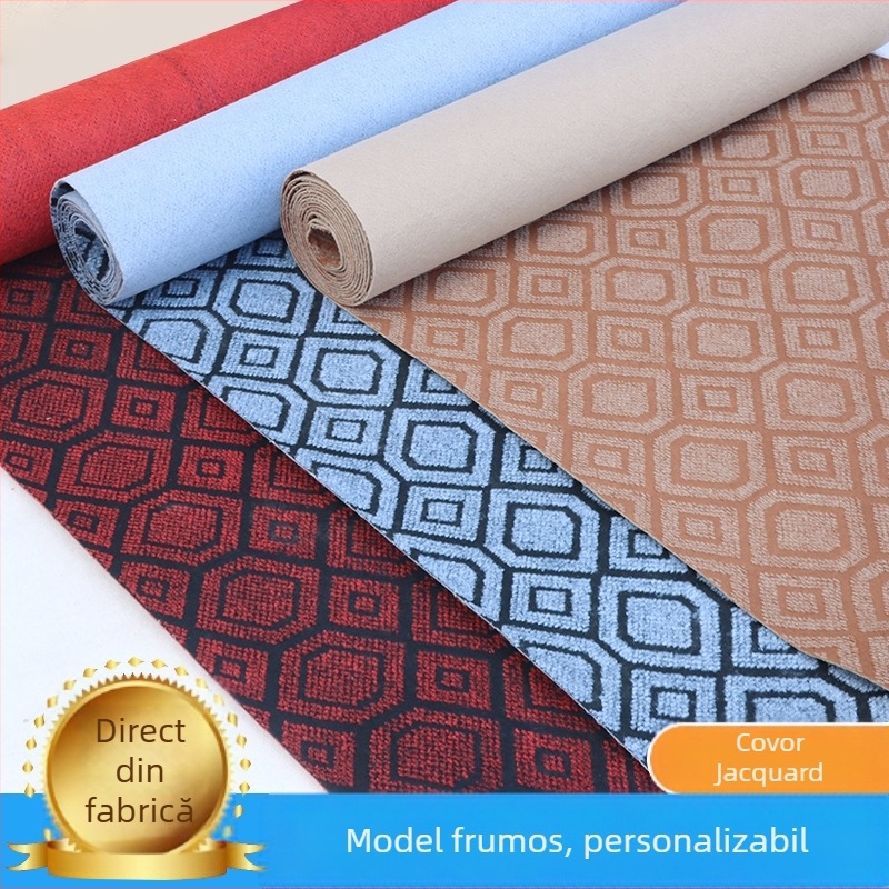 Covorul Jacquard poate fi tăiat, covorul de birou nu este ușor de deformat, treptele hotelului, covorul antiderapant al centrului comercial, îngroșat complet