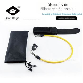 Coardă elastică pentru exerciții de golf Baijia, cu eliberare a swingului, pentru bărbați și femei, BJ-232, minge de golf