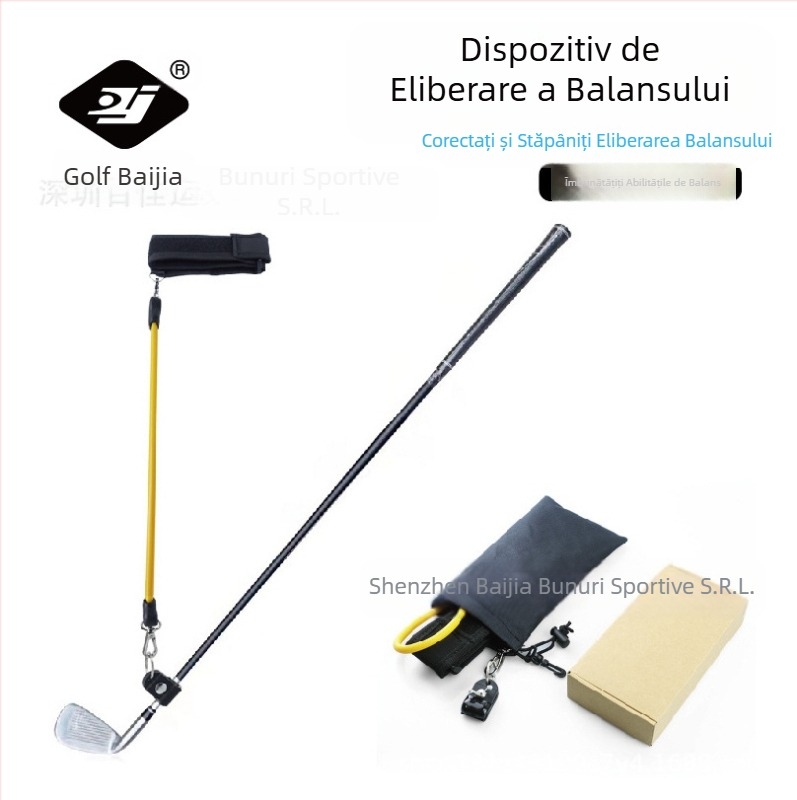 Coardă elastică pentru exerciții de golf Baijia, cu eliberare a swingului, pentru bărbați și femei, BJ-232, minge de golf