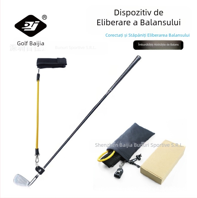 Coardă elastică pentru exerciții de golf Baijia, cu eliberare a swingului, pentru bărbați și femei, BJ-232, minge de golf