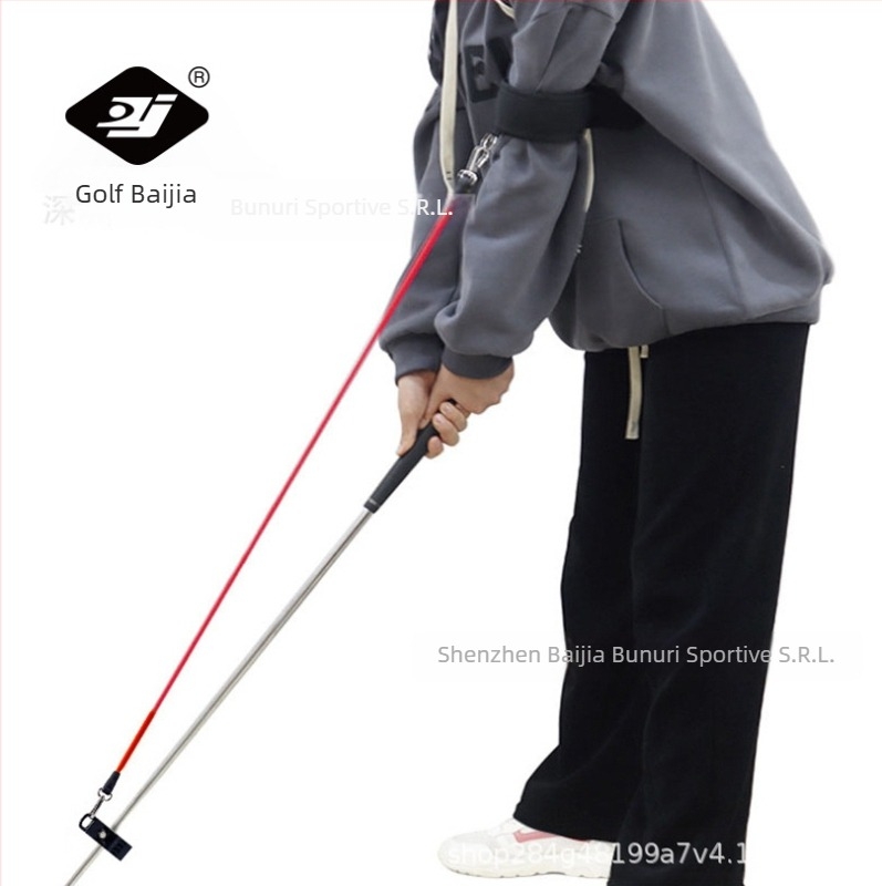 Coardă elastică pentru exerciții de golf Baijia, cu eliberare a swingului, pentru bărbați și femei, BJ-232, minge de golf