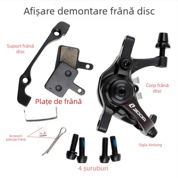 În stoc, frână cu disc pentru bicicletă, frână cu disc din aliaj de aluminiu, ZOOM, frână față Xinlong, frână spate, frână de munte