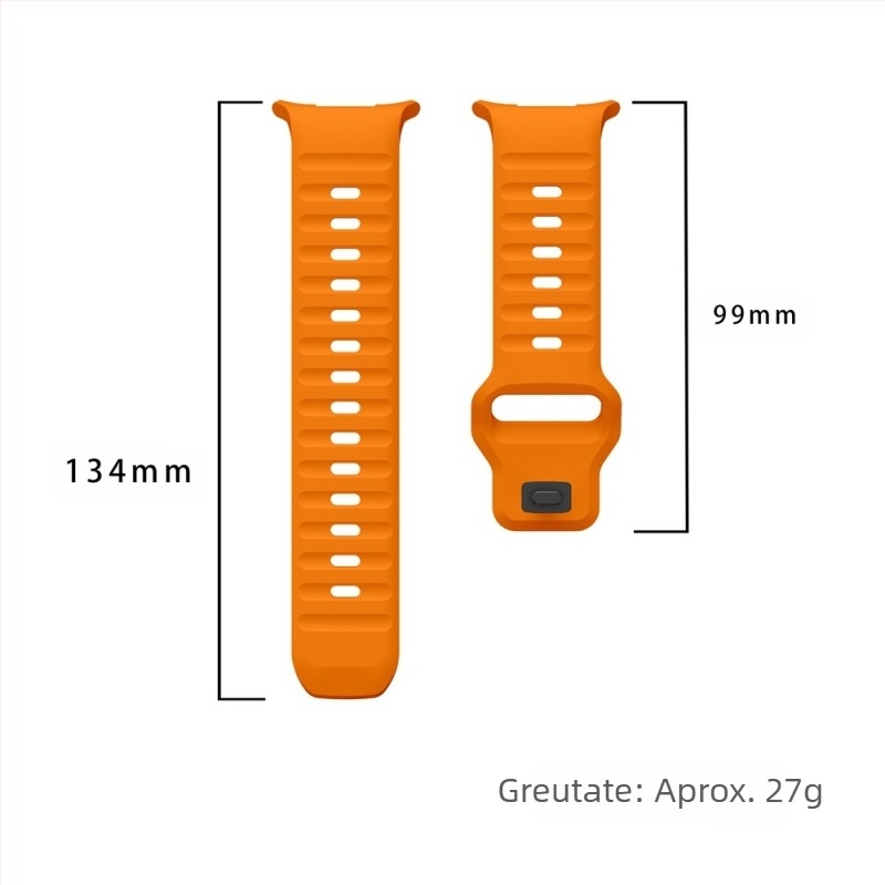 Curea de schimb din silicon pentru Samsung Watch7Ultra, cu cataramă ondulată, pentru Watch7ultra