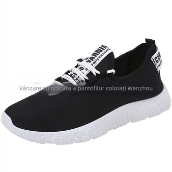 Pantofi sport pentru bărbați cu șireturi noi, la modă, casual, cu talpă moale, confortabili, pantofi pentru studenți, pantofi de alergare ușori dintr-o singură bucată, oferiți prin livrare directă