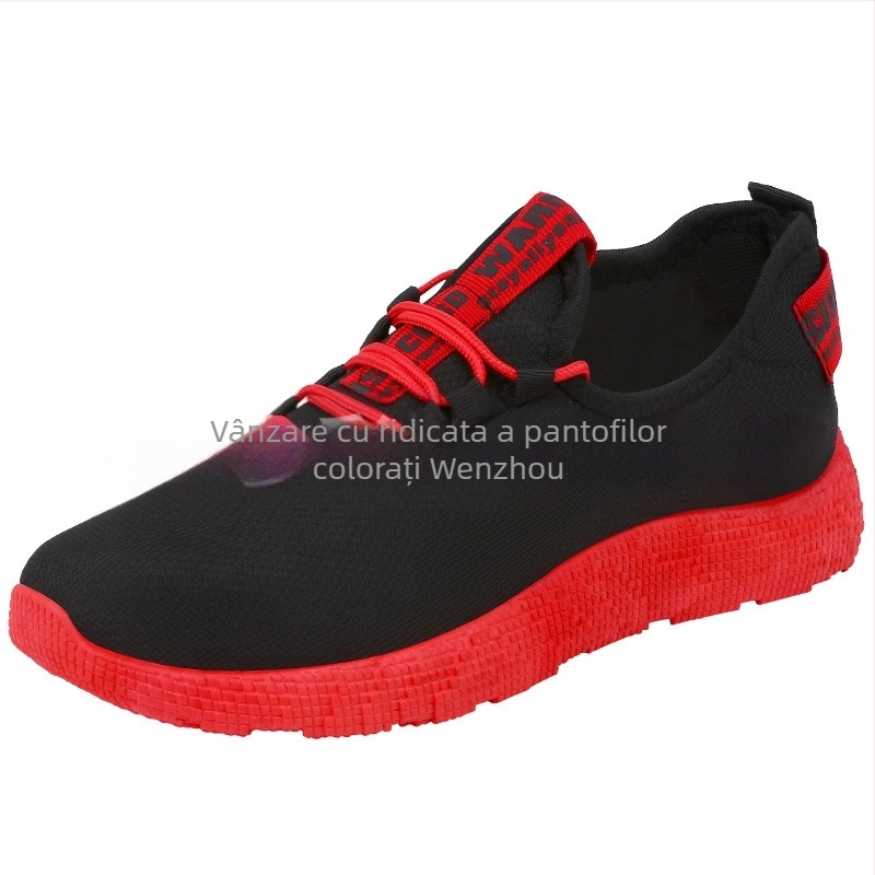 Pantofi sport pentru bărbați cu șireturi noi, la modă, casual, cu talpă moale, confortabili, pantofi pentru studenți, pantofi de alergare ușori dintr-o singură bucată, oferiți prin livrare directă