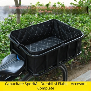 Coș de depozitare pentru biciclete, depozitare spate, albastru, pentru alimente, bară de depozitare a fructelor, colivie metalică pentru animale de companie