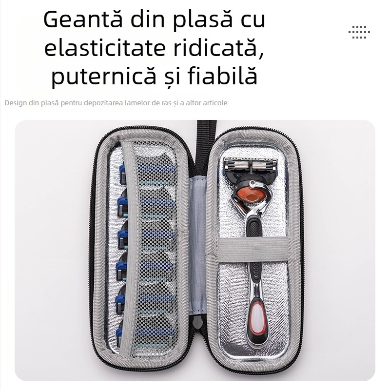 Geantă cosmetică manuală Eva Razor, geantă termică pentru aparate de ras Gillette Labs, cutie de depozitare universală pentru aparate de ras de modă veche