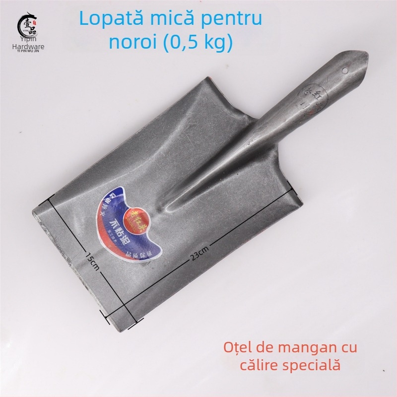 Lopată agricolă din oțel mare, lopată din oțel mangan, lopată pătrată, lopată ascuțită, lopată străină, șantier de pod, lopată de grădină cu ascuțit pentru cărbune în aer liber