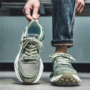 Pantofi sport Putian pentru bărbați, pantofi de iarnă cu plasă de nișă, pantofi sport pentru tineri, casual, cu talpă moale, ușori, pentru alergare, la modă, toamna și iarna