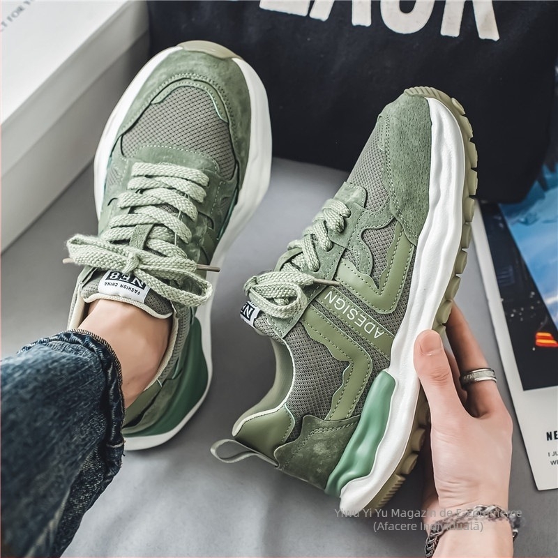 Pantofi sport Putian pentru bărbați, pantofi de iarnă cu plasă de nișă, pantofi sport pentru tineri, casual, cu talpă moale, ușori, pentru alergare, la modă, toamna și iarna