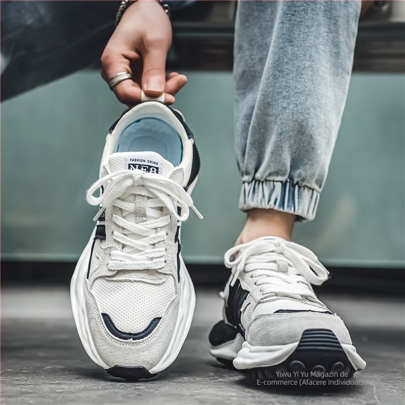 Pantofi sport Putian pentru bărbați, pantofi de iarnă cu plasă de nișă, pantofi sport pentru tineri, casual, cu talpă moale, ușori, pentru alergare, la modă, toamna și iarna
