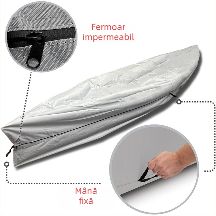 Husă impermeabilă Amazon Cross Border pentru caiac în aer liber, 420D, din pânză Oxford, impermeabilă pentru canoe, geantă de protecție solară, husă pentru barcă