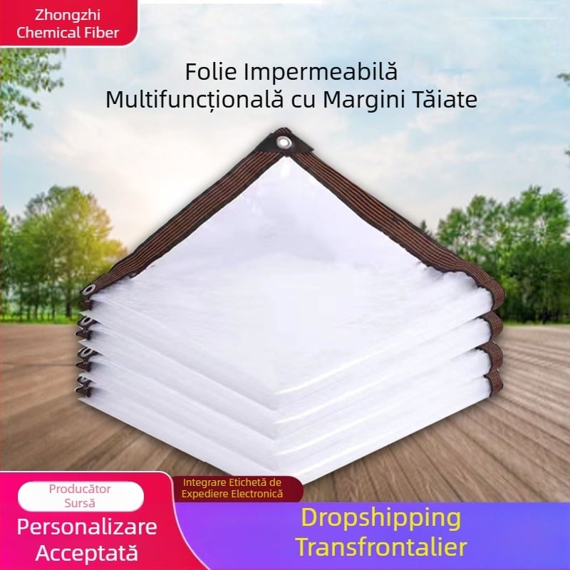 Pânză impermeabilă din plastic PE, pânză impermeabilă transparentă acoperită cu margini, comerț exterior, folie termoizolantă rezistentă la ploaie, folie impermeabilă pentru flori suculente Amazon