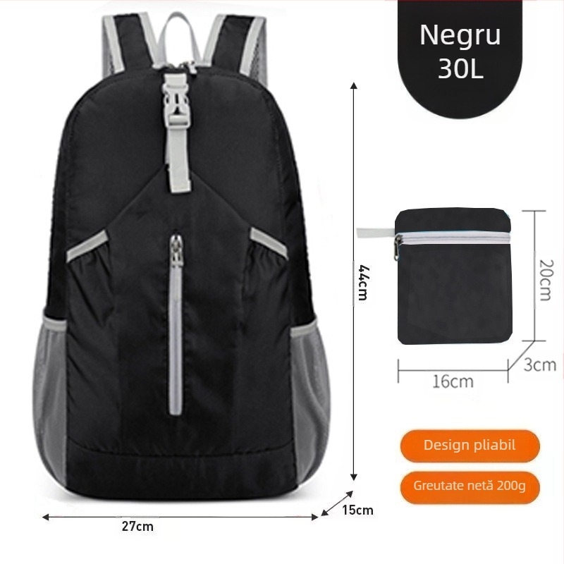 Rucsac pliabil în aer liber unisex pentru alpinism, geantă casual de călătorie portabilă mică, rucsac din piele, nou