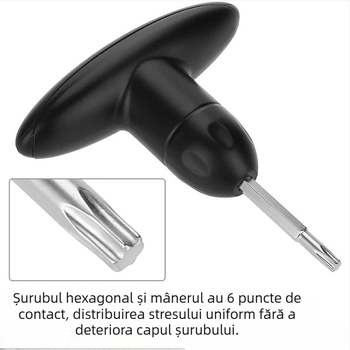 Cheie hexagonală de golf, o șurubelniță cu cap de lemn, reglare a unghiului golf, cheie multifuncțională