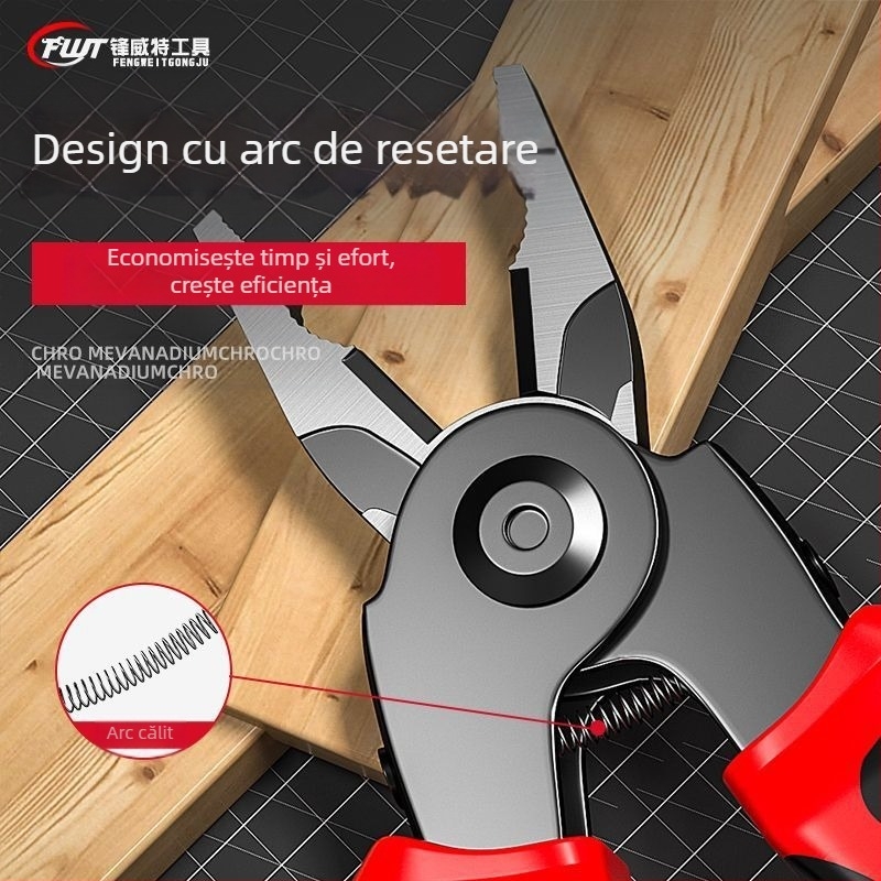 Clește multifuncțional Feng Witt, clește de dezizolat sârmă, menghină de la unu la cinci, tăietor de sârmă pentru electrician, clemă de sârmă