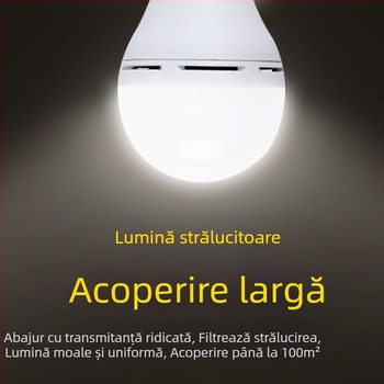 Bec solar de încărcare, lumină de noapte pentru tarabă, lumină LED mobilă pentru camping, pană de curent, iluminat de urgență pentru exterior