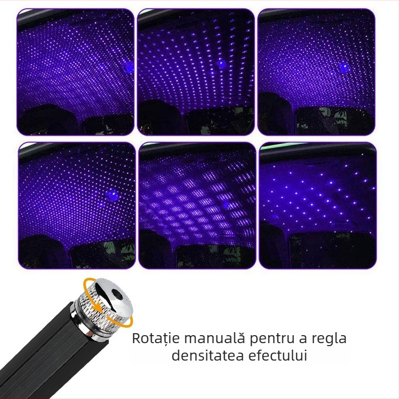 Lampă USB Star Air lampă de atmosferă lampă de atmosferă cu stele auto lampă de proiecție interioară modificată auto transfrontalieră