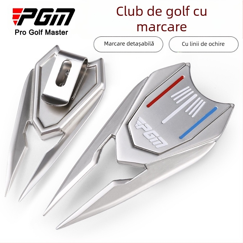 Furcă de reparat green de golf PGM, instrument de reparat fairway cu furcă din material metalic Mark