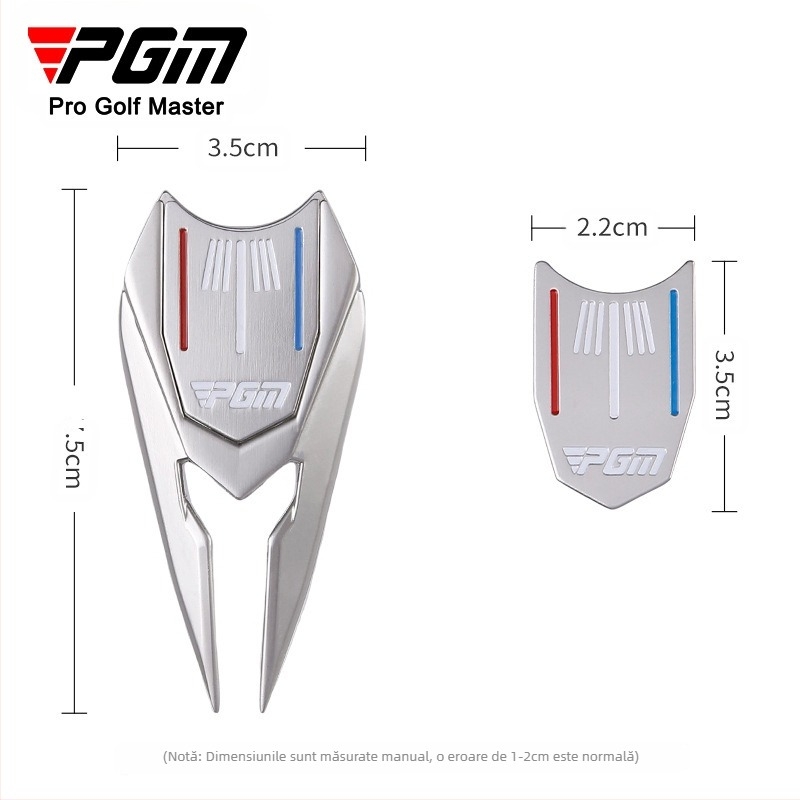 Furcă de reparat green de golf PGM, instrument de reparat fairway cu furcă din material metalic Mark