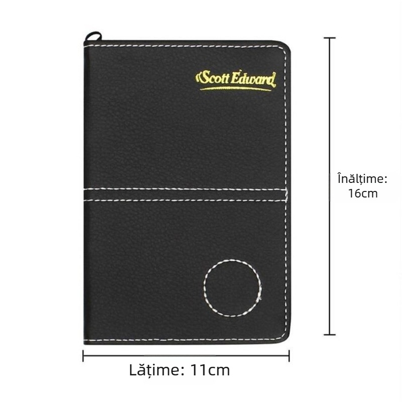 Set de cartonașe de scor pentru articole de golf, accesorii pentru terenuri de golf, jachetă de scor gri și neagră