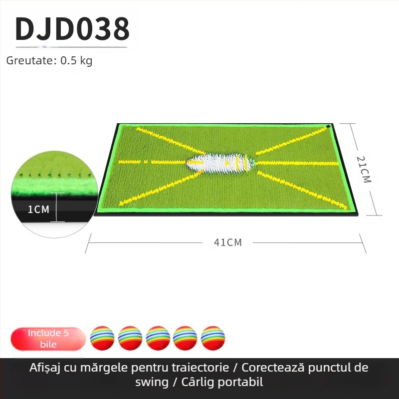 PGM pad de golf cu mărgele, urmărirea loviturilor, antrenament pentru începători, detectarea urmelor, pad de exerciții pentru leagăn
