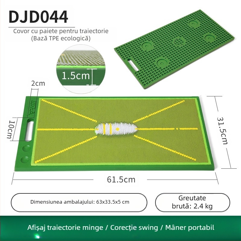 PGM pad de golf cu mărgele, urmărirea loviturilor, antrenament pentru începători, detectarea urmelor, pad de exerciții pentru leagăn