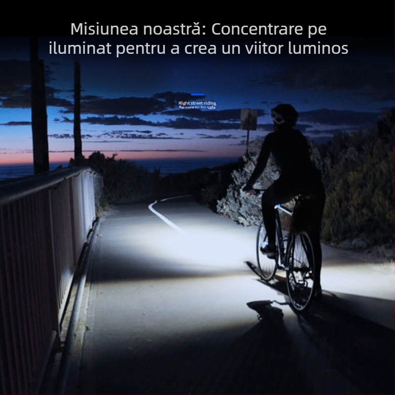 Lampă de bicicletă cu cod, afișaj de putere, reîncărcabilă USB, far de bicicletă, contor de cod, trei în unu, lumină de bicicletă, claxon