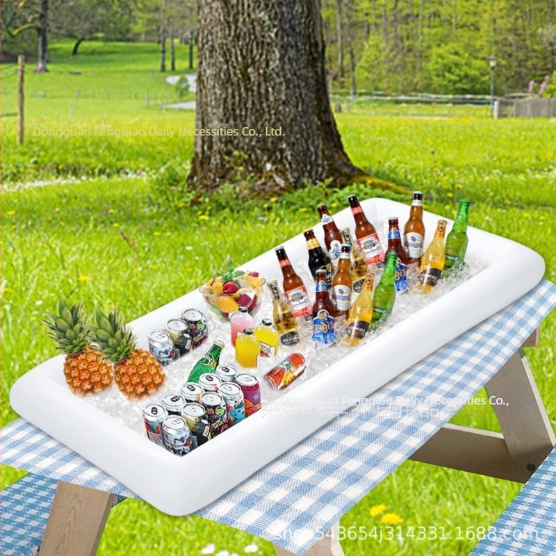 Vânzare fierbinte gonflabilă Ice Bar Salată Food and Beverage Tavă Fructe Platou pentru Picnic și Camping de vară