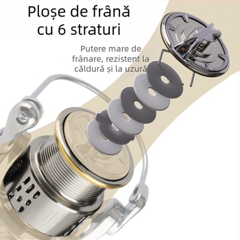 Rolă de pescuit cu fir metalic, cupă, uz general, electrolizată, roată de filare, roată de pescuit, echipament de pescuit, roată de pescuit, en-gros
