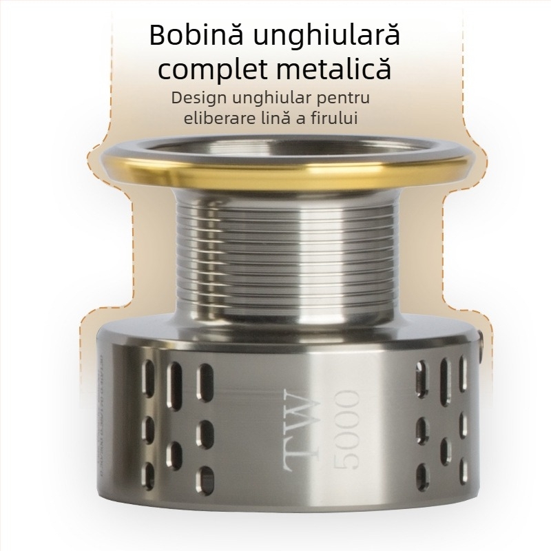 Rolă de pescuit cu fir metalic, cupă, uz general, electrolizată, roată de filare, roată de pescuit, echipament de pescuit, roată de pescuit, en-gros